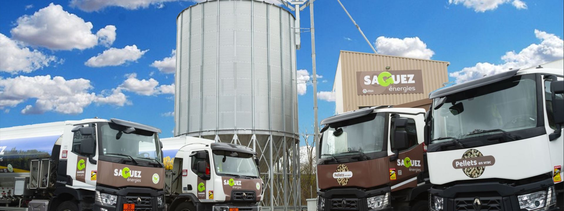 SAGUEZ ENERGIES, granulés de bois sacs et granulés de bois en vrac, fioul, gasoil, GNR, AdBlue