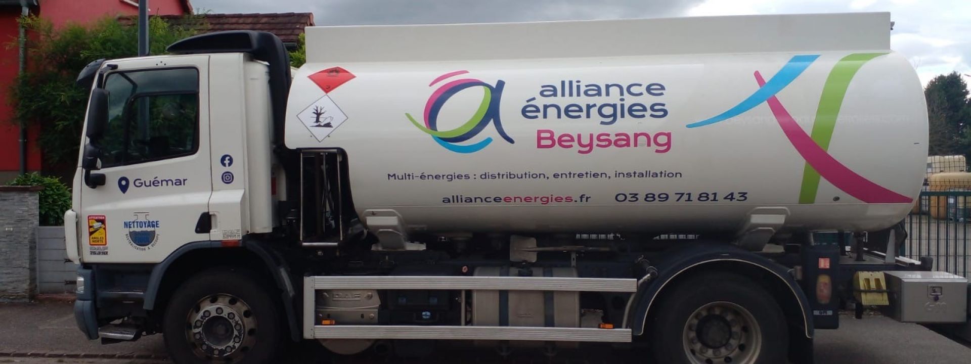 Camion de distribution de fioul chez Beysang Énergies
