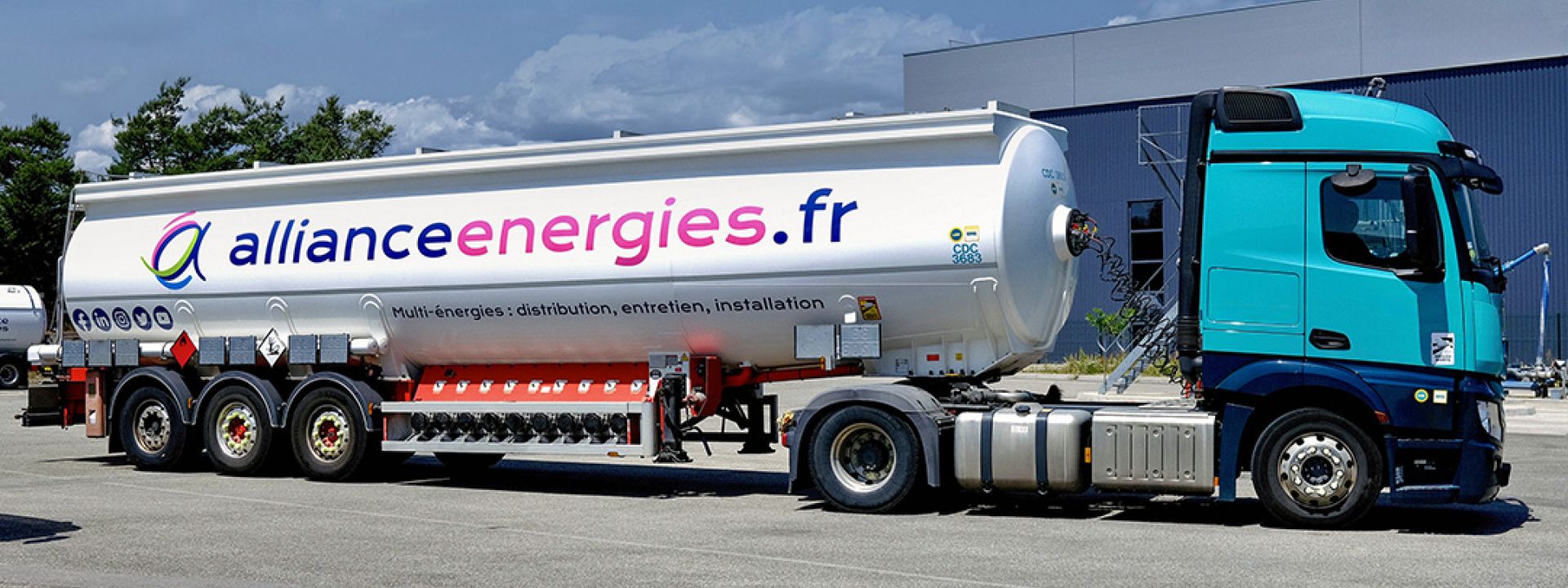 Gros porteur Alliance Énergies fioul GNR gasoil chez Lohmuller